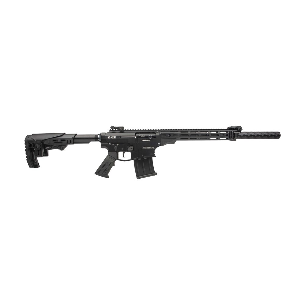 derya firearms dy1218us namlu dy12 12 gauge semi auto 3" 5+1 18" black melotine threaded barrel, black anodized aluminum receiver w/picatinny rail, black adjustable polymer stock & pistol grip Derya Firearms DY1218US Namlu DY12 12 Gauge Semi-Auto 3" 5+1 18" Black Melotine Threaded Sports South item 174440