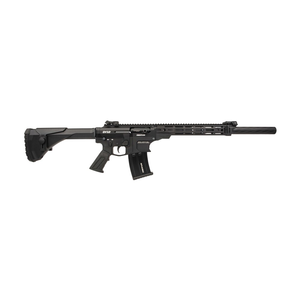 derya firearms dy1220caus dy12 12 gauge semi auto 5+1 20" threaded barrel 7075 t6 aluminum receiver mil spec pistol grip Derya Firearms DY1220CAUS DY12 12 Gauge Semi-Auto 5+1 20" Threaded Barrel 7075-T6 Aluminum Sports South item 174442