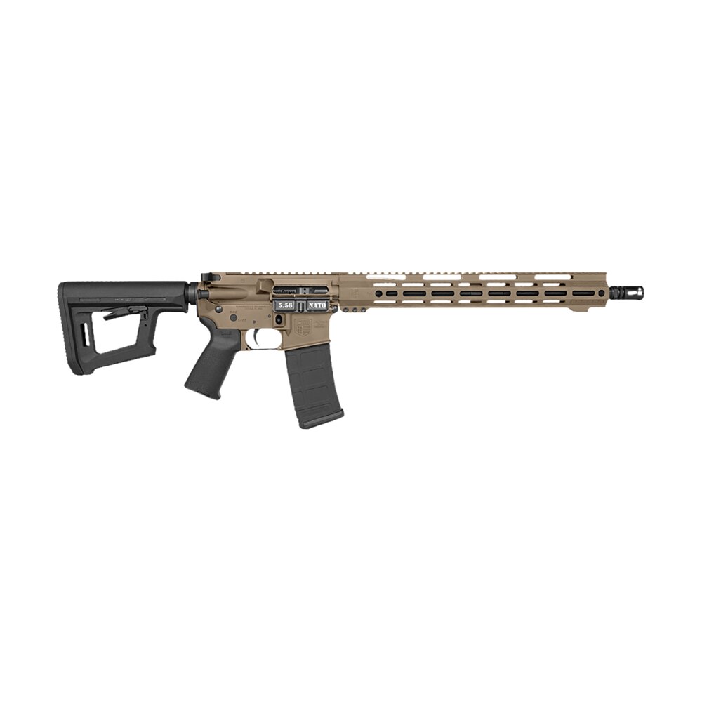diamondback db1718k061 db15 carbon series 5.56 nato 30+1 16" black nitride threaded barrel, flat dark earth cerakote picatinny rail aluminum receiver, adjustable black synthetic stock, magpul moe grip Diamondback DB1718K061 DB15 Carbon Series 5.56 NATO 30+1 16" Black Nitride Threaded Sports South item 174472