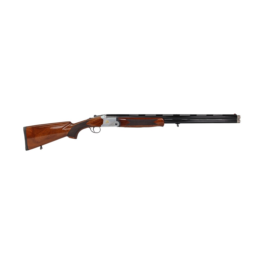 iver johnson arms ij60012lw28s ij600 lightweight full size 12 gauge break open 3" 2rd 28" black over/under vent rib barrel, silver engraved aluminum receiver, fixed walnut wood stock, ambidextrous Iver Johnson Arms IJ60012LW28S IJ600 Lightweight Full Size 12 Gauge Break Open 3" 2rd 28" Black Sports South item 174698
