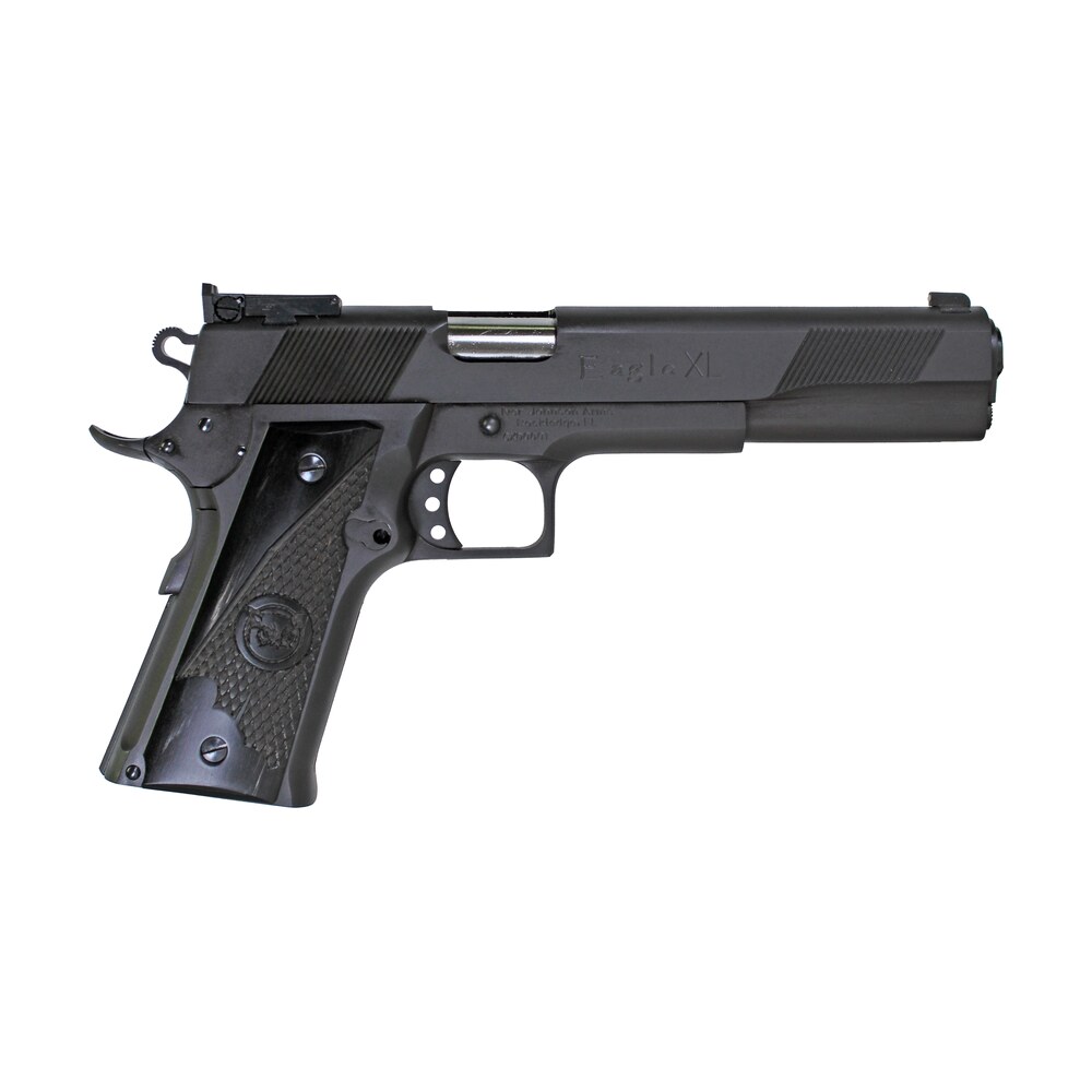 iver johnson arms eaglexl10ds eagle xl full size frame 10mm auto 15+1 6" stainless steel barrel, matte black steel long/serrated slide, black steel frame w/beavertail, g10 grip Iver Johnson Arms EAGLEXL10DS Eagle XL Full Size Frame 10mm Auto 15+1 6" Stainless Steel Sports South item 174702