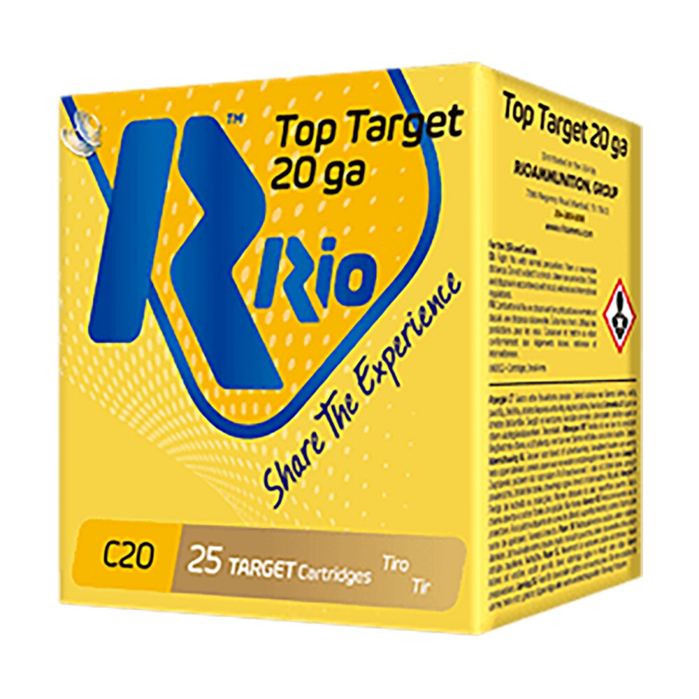 rio ammunition tt208 top target 20gauge 2.75" 7/8oz 8shot 25 per box/10 case Rio Ammunition TT208 Top Target 20Gauge 2.75" 7/8oz 8Shot 25 Per Box/10 Case Sports South item 174736