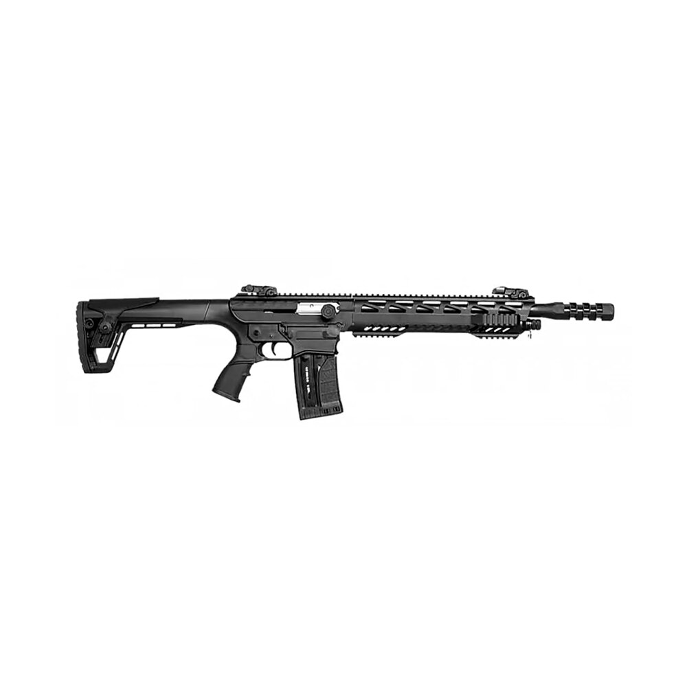 gforce arms gf991220dlx gf99 deluxe 12 gauge 5+1 20" black threaded barrel, black cerakote picatinny rail receiver, adjustable black synthetic stock Gforce Arms GF991220DLX GF99 Deluxe 12 Gauge 5+1 20" Black Threaded Sports South item 174771