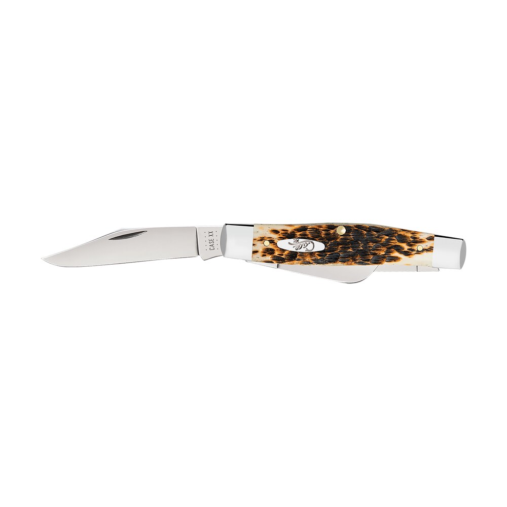 case 00204 stockman large 3.30"/2.30"/2.20" folding clip point/pen/sheepsfoot plain mirror polished carbon steel blade, peach seed jigged amber bone handle Case 00204 Stockman Large 3.30"/2.30"/2.20" Folding Clip Point/Pen/Sheepsfoot Plain Mirror Sports South item 174879