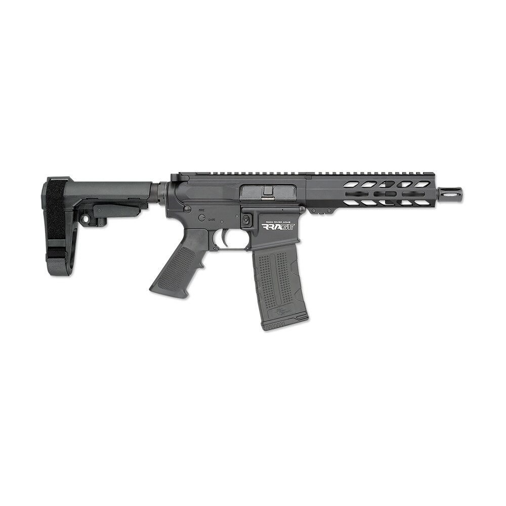 rock river arms ds21322 lar 15m rrage 223 rem/5.56 nato 30+1 7" black anodized steel threaded barrel, m lok handguard, black aluminum picatinny rail receiver, black polymer sba3 brace & black a2 grip Rock River Arms DS21322 LAR-15M RRAGE 223 Rem/5.56 NATO 30+1 7" Black Anodized Steel Threaded Sports South item 174935