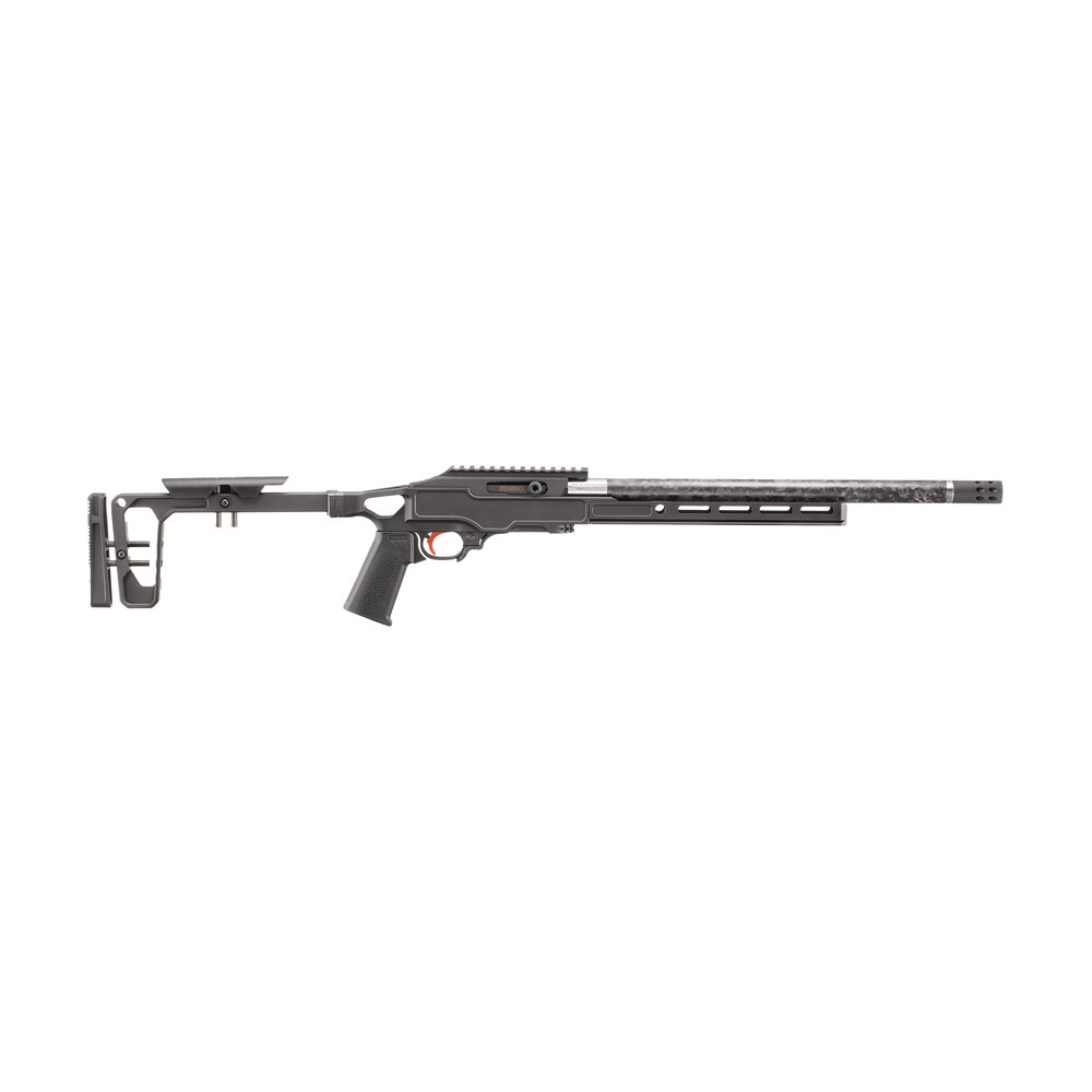 ruger 31227 10/22 competition 22 lr 10+1 16.10" clear satin stainless steel/w/carbon fiber sleeve threaded barrel, black anodized picatinny rail aluminum receiver, arca swiss/m lok compatible forend, Ruger 31227 10/22 Competition 22 LR 10+1 16.10" Clear Satin Stainless Steel/w/Carbon Fiber Sports South item 175061