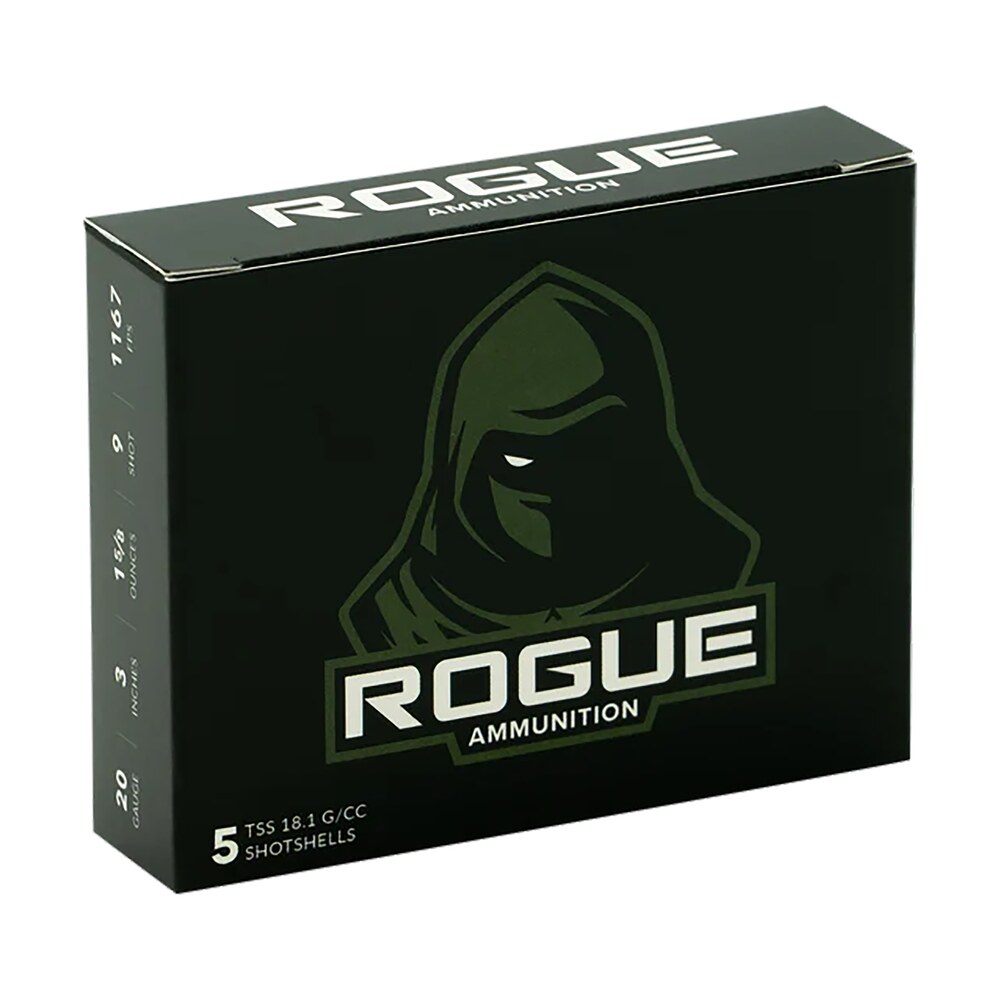 rogue ammunition ra tss 20 3 158 9 rogue 20gauge 3" 1 5/8oz 9shot 5 per box/20 case Rogue Ammunition RA-TSS-20-3-158-9 Rogue 20Gauge 3" 1 5/8oz 9Shot 5 Per Box/20 Case Sports South item 175291