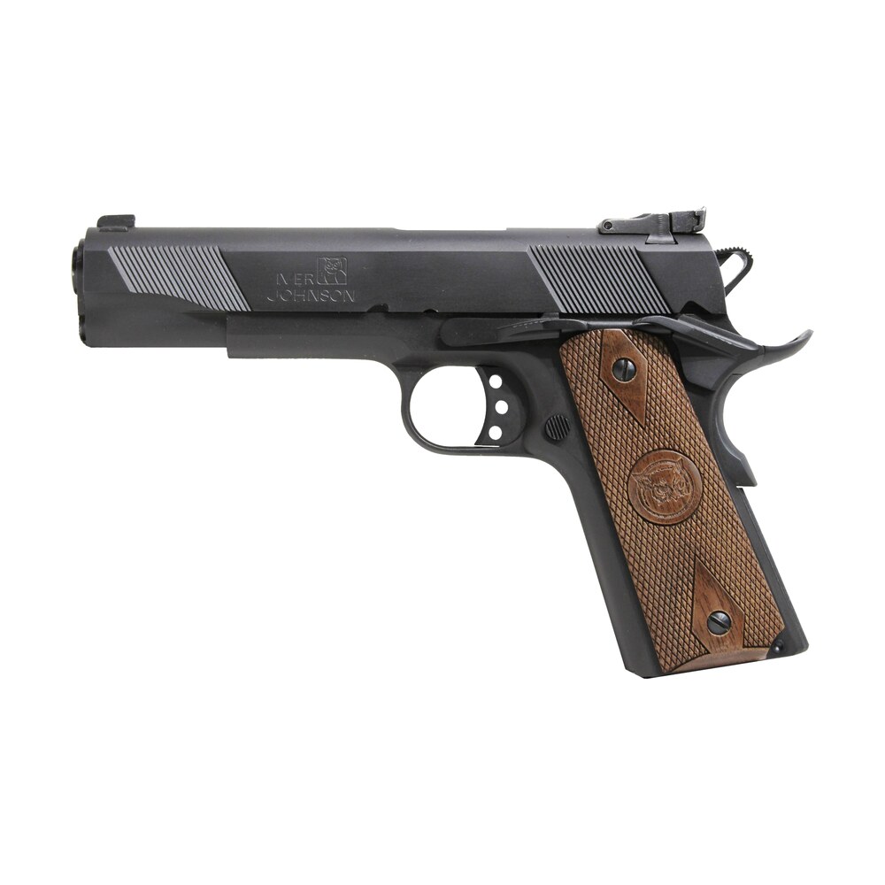 iver johnson arms eagle9 eagle 9mm luger 9+1 5" black steel barrel, matte blued serrated steel slide & frame w/beavertail, dymondwood walnut grip Iver Johnson Arms EAGLE9 Eagle 9mm Luger 9+1 5" Black Steel Sports South item 175488