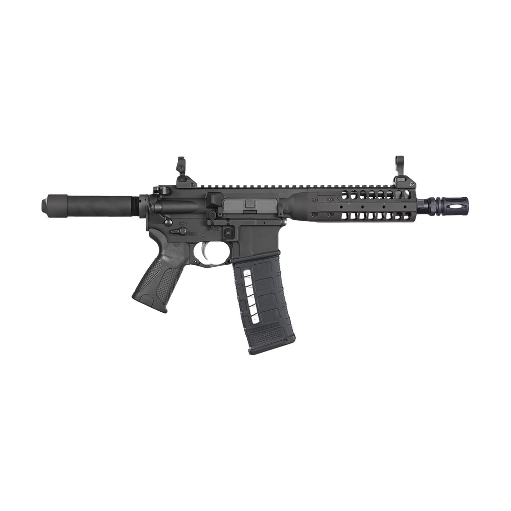 lwrc six8prb8 six8 6.8 spc ii 30+1 8.50" black nitride threaded barrel, m lok handguard, black receiver w/picatinny rail, black buffer tube, black magpul+ grip, ambidextrous LWRC SIX8PRB8 SIX8 6.8 SPC II 30+1 8.50" Black Nitride Threaded Sports South item 175798