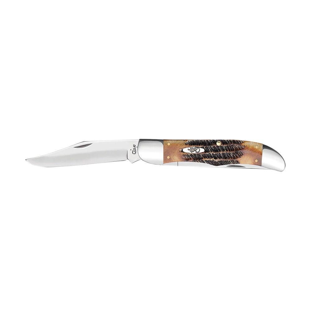 case 03574 hunter 4.10" folding plain mirror polished tru sharp ss blade, 6.5 bonestag handle Case 03574 Hunter 4.10" Folding Plain Mirror Polished Tru-Sharp SS Blade, 6.5 BoneStag Handle Sports South item 176156