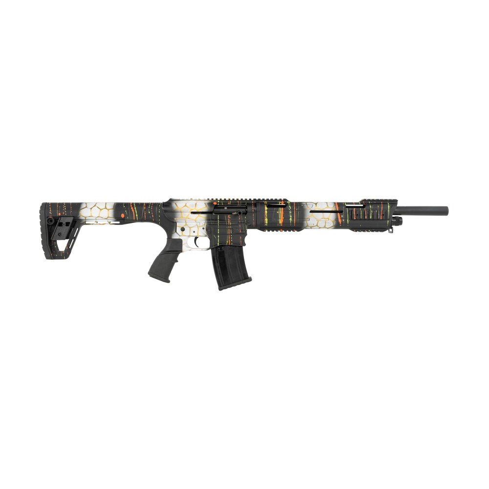 tokarev usa 21000428 tar sp 12 gauge ar style 18.50" splatter camo aluminum receiver w/picatinny rail, polymer stock, ambidextrous Tokarev USA 21000428 TAR SP 12 Gauge AR Style 18.50" Splatter Camo Aluminum Receiver Sports South item 176890