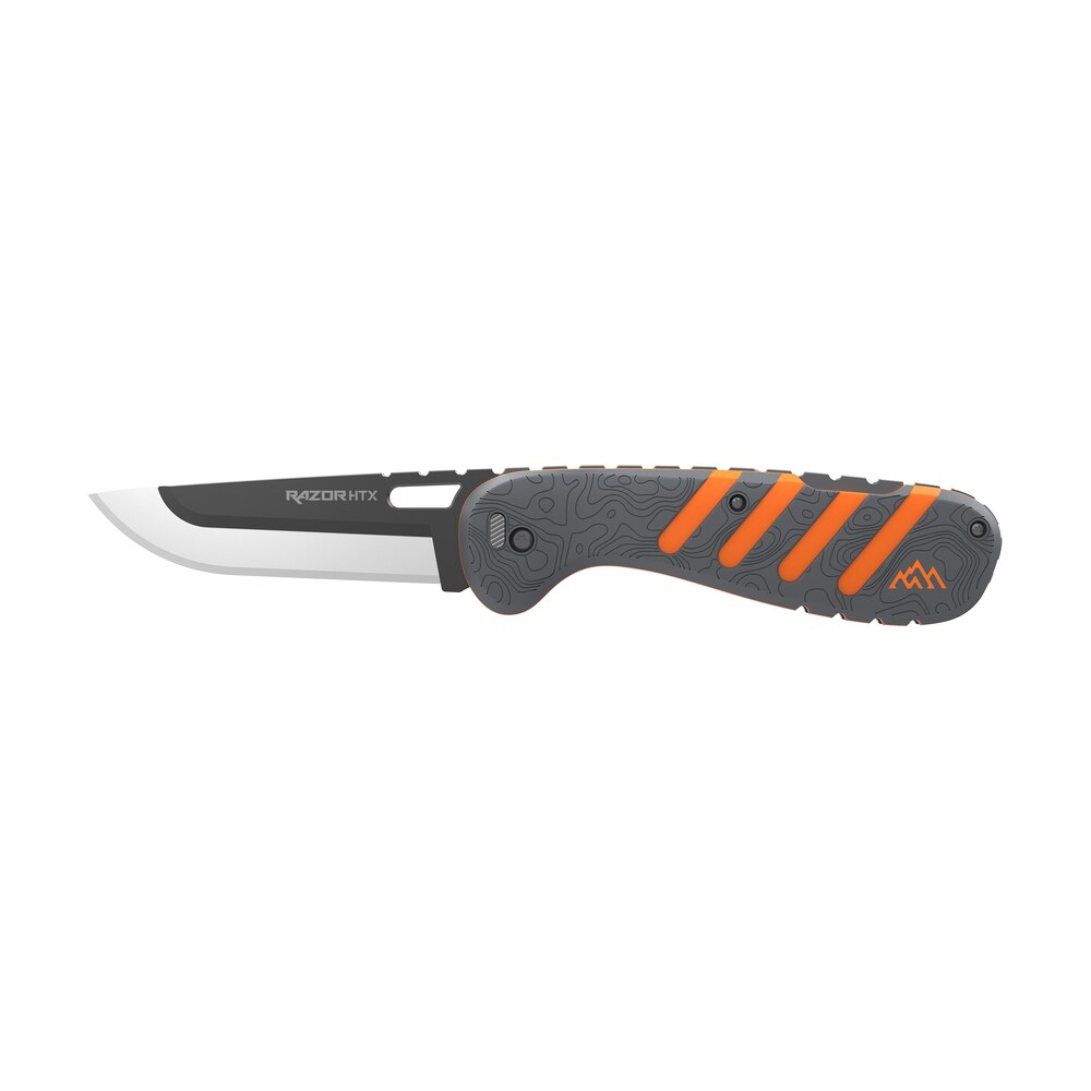 outdoor edge htx35y6c razor htx 3.50" folding plain 420j2 ss blade gray/orange Outdoor Edge HTX35Y6C Razor HTX 3.50" Folding Plain 420J2 SS Blade Gray/Orange Sports South item 177004