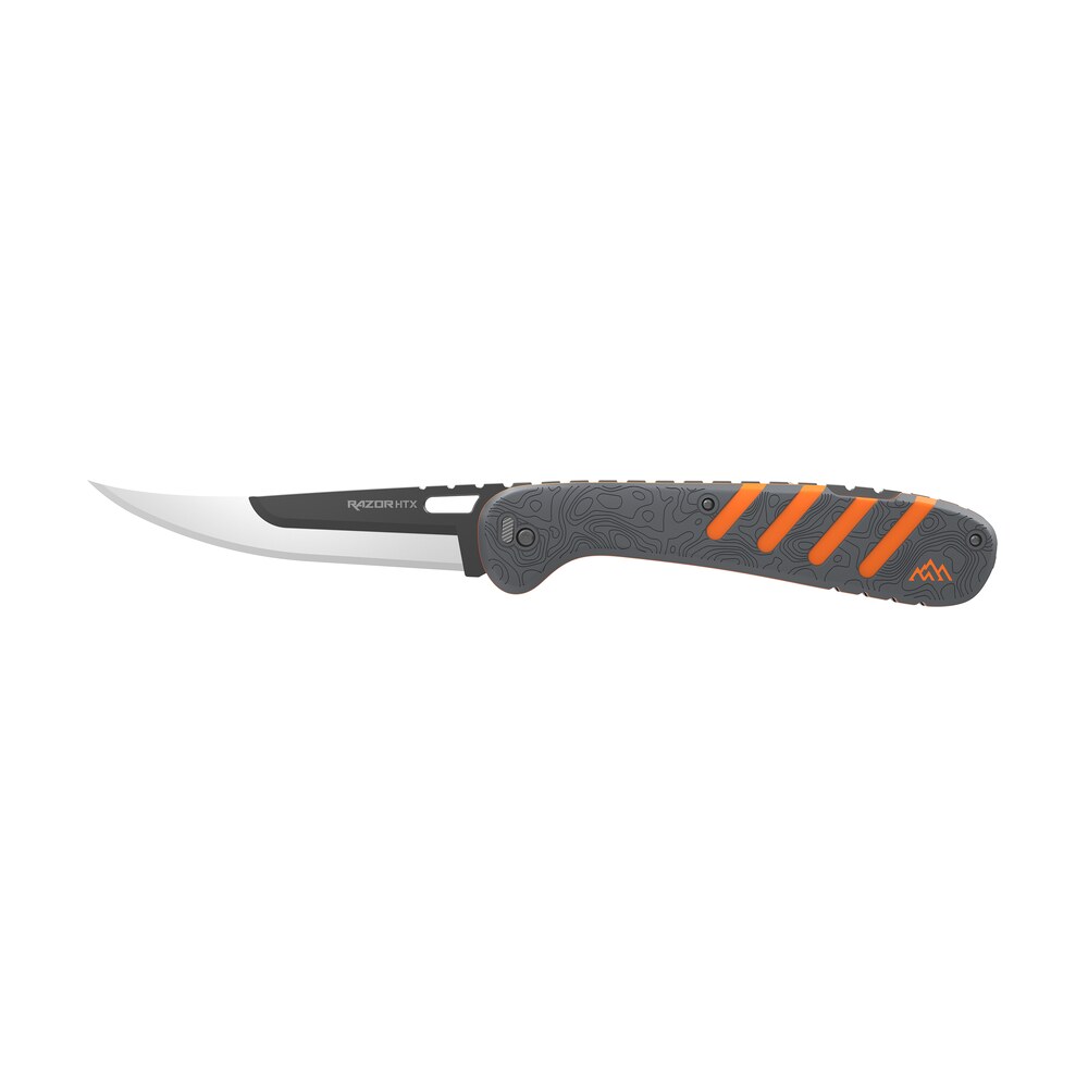 outdoor edge htx50y6c razor htx 5" folding plain 420j2 ss blade gray/orange Outdoor Edge HTX50Y6C Razor HTX 5" Folding Plain 420J2 SS Blade Gray/Orange Sports South item 177005