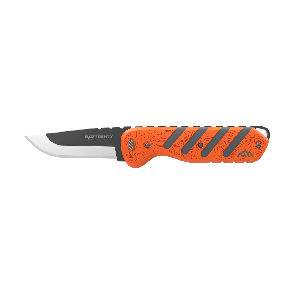 outdoor edge htx30b6c razor htx 3" folding plain 420j2 ss blade orange/gray Outdoor Edge HTX30B6C Razor HTX 3" Folding Plain 420J2 SS Blade Orange/Gray Sports South item 177006