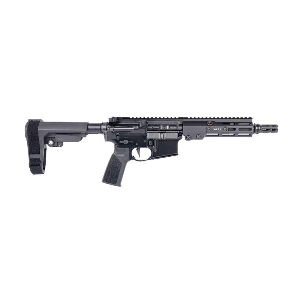 geissele automatics 08 518b super duty mod 1 300 blackout 8" black threaded barrel, black aluminum receiver w/picatinny rail, synthetic sb tactical sba3 brace, black a17 grip Geissele Automatics 08-518B Super Duty Mod 1 300 Blackout 8" Black Threaded Sports South item 177292