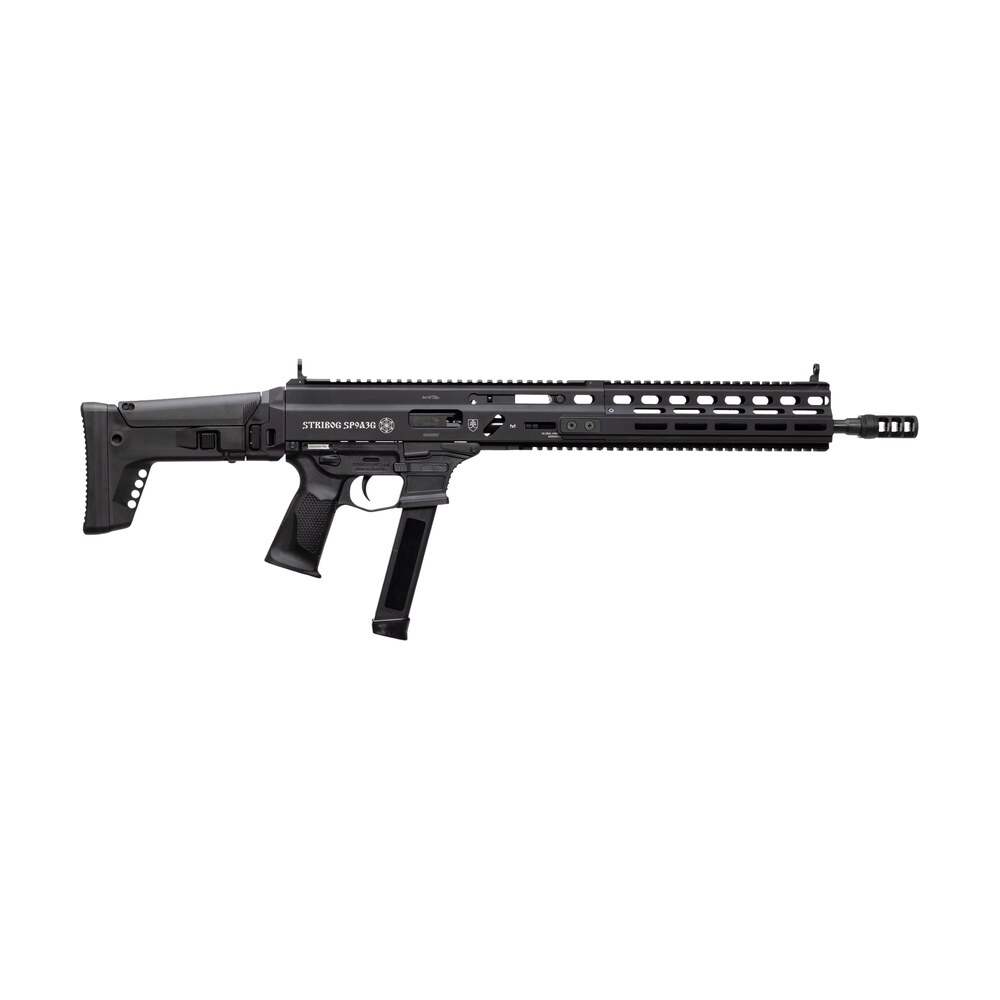 grand power 810091156094 stribog sp9a3g 9mm luger 16" black barrel, black receiver, polymer stock & grip Grand Power 810091156094 Stribog SP9A3G 9mm Luger 16" Black Sports South item 177411