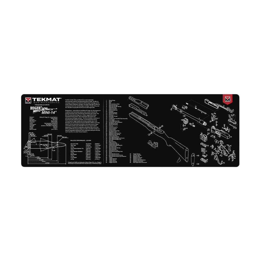tekmat tekr36mini14 ruger mini 14 cleaning mat black/white rubber 12"x36" ruger mini 14 parts diagram TekMat TEKR36MINI14 Ruger Mini-14 Cleaning Mat Black/White Rubber 12"x36" Ruger Mini-14 Parts Sports South item 177721