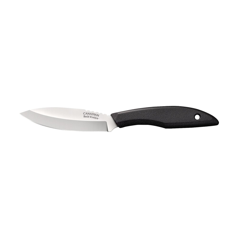 cold steel cs20cbl canadian belt 4" fixed drop point plain cryo quenched 4116 ss blade, 4.50" black textured polypropylene handle Cold Steel CS20CBL Canadian Belt 4" Fixed Drop Point Plain Cryo Quenched 4116 SS Blade, 4.50" Sports South item 177891