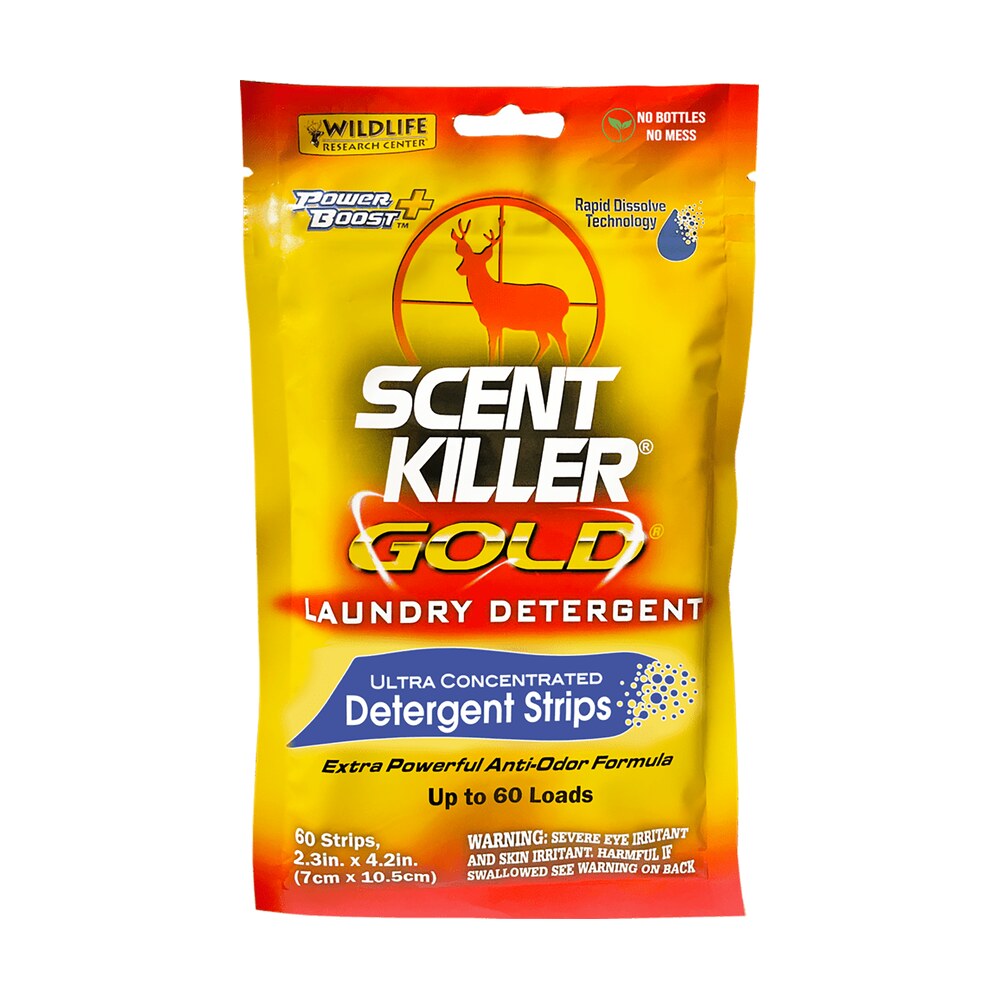 wildlife research 1285 scent killer gold laundry detergent strips odor eliminator odorless scent 60 pack Wildlife Research 1285 Scent Killer Gold Laundry Detergent Strips Odor Eliminator Odorless Sports South item 177988