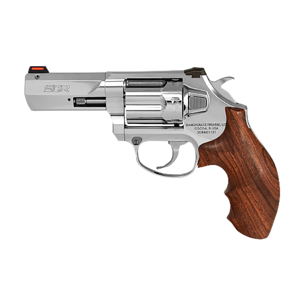 diamondback db075as703 sdr sports south exclusive 357 mag/38 special +p 6 shot 3" polished stainless steel barrel, cylinder & frame, hogue wood grip, exposed hammer Diamondback DB075AS703 SDR Sports South Exclusive 357 Mag/38 Special +P 6 Shot 3" Polished Sports South item 178211