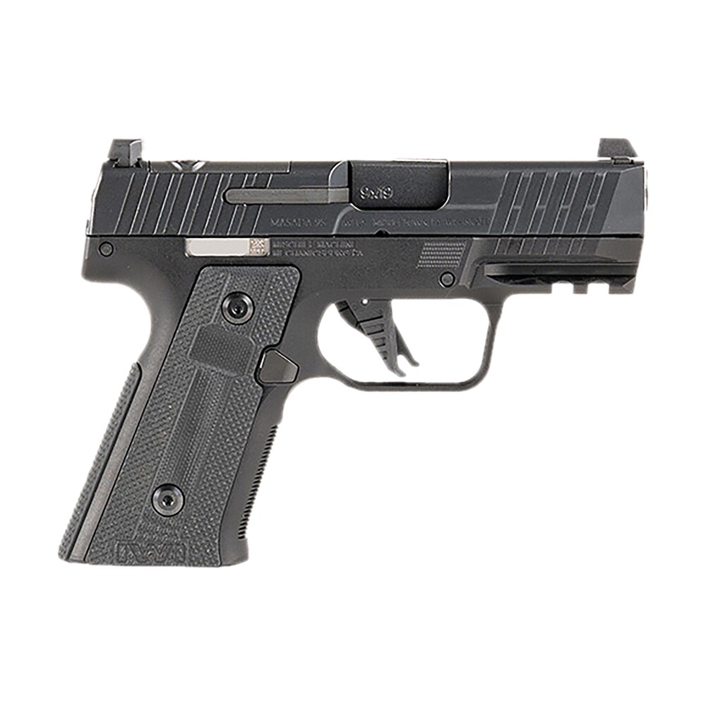 iwi us m9slim13ce masada slim commander elite compact frame 9mm luger 13+1 3.40" black button rifled barrel, black optic ready/serrated steel slide, black aluminum frame w/picatinny rail, polymer grip IWI US M9SLIM13CE MASADA Slim Commander Elite Compact Frame 9mm Luger 13+1 3.40" Black Sports South item 178221