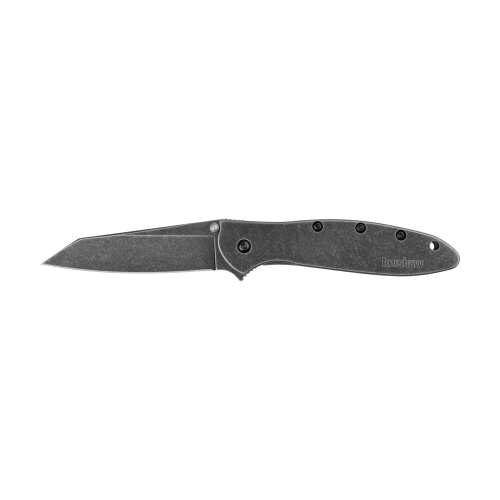 kershaw 1660rbw leek random edc 3" folding reverse tanto plain black oxide blackwash 14c28n steel blade, blackwash stainless steel handle Kershaw 1660RBW Leek Random EDC 3" Folding Reverse Tanto Plain Black Oxide Blackwash 14C28N Sports South item 178269