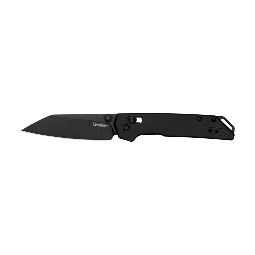 kershaw 2051rblk iridium mini 3" folding reverse tanto plain black oxide d2 steel blade, black anodized aluminum handle Kershaw 2051RBLK Iridium Mini 3" Folding Reverse Tanto Plain Black Oxide D2 Steel Blade, Black Sports South item 178277
