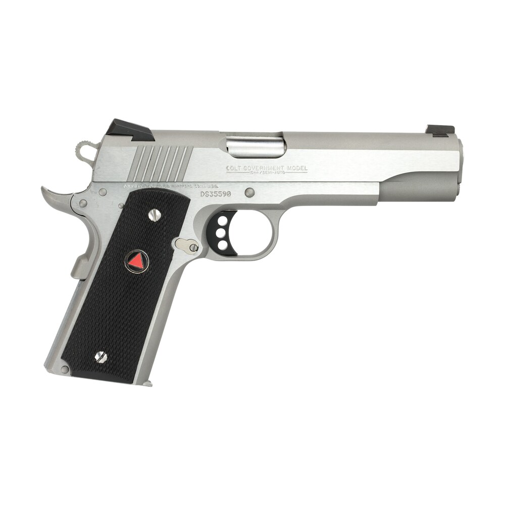 colt mfg o2020xe delta elite government 10mm auto 8+1 5″ steel barrel, stainless steel serrated slide & frame w/beavertail, black polymer w/delta medallions grips, ambidextrous Colt Mfg O2020XE Delta Elite Government 10mm Auto 8+1 5" Steel Sports South item 17863
