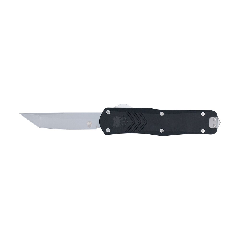 cobratec knives mblkfsxgen3tns fs x gen iii medium 3" otf tanto plain stonewashed d2 steel blade, 4.68" aluminum handle CobraTec Knives MBLKFSXGEN3TNS FS-X Gen III Medium 3" OTF Tanto Plain Stonewashed D2 Steel Sports South item 178718