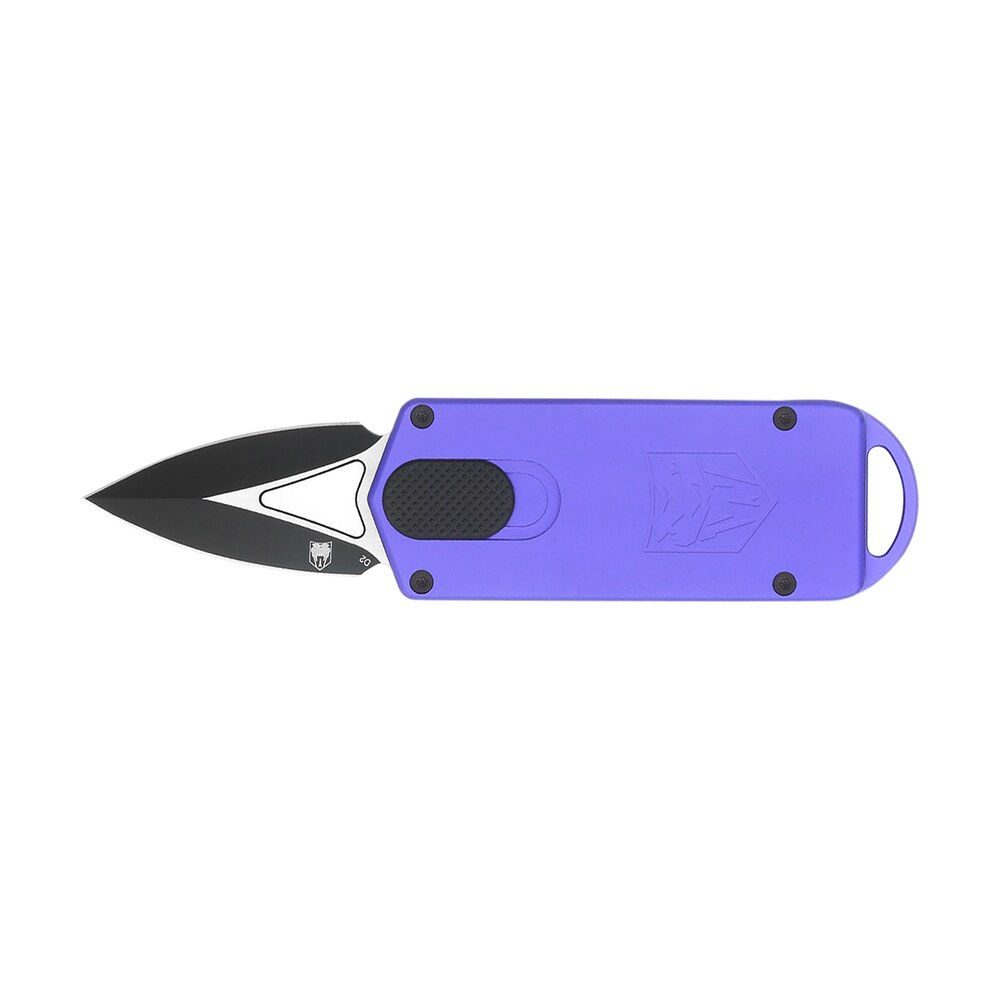 cobratec knives ctasppur asp 1.94" otf dagger plain d2 steel blade, 3.31" purple aluminum handle CobraTec Knives CTASPPUR ASP 1.94" OTF Dagger Plain D2 Steel Blade, 3.31" Purple Aluminum Sports South item 178720