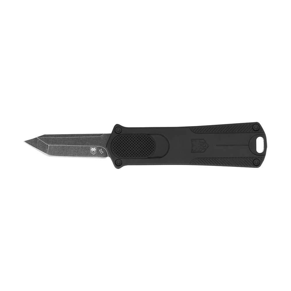 cobratec knives cali952blktns 952 *ca compliant 1.75" otf tanto plain stonewashed d2 steel blade, 3" black anodized aluminum handle CobraTec Knives CALI952BLKTNS 952 *CA Compliant 1.75" OTF Tanto Plain Stonewashed D2 Steel Sports South item 178722
