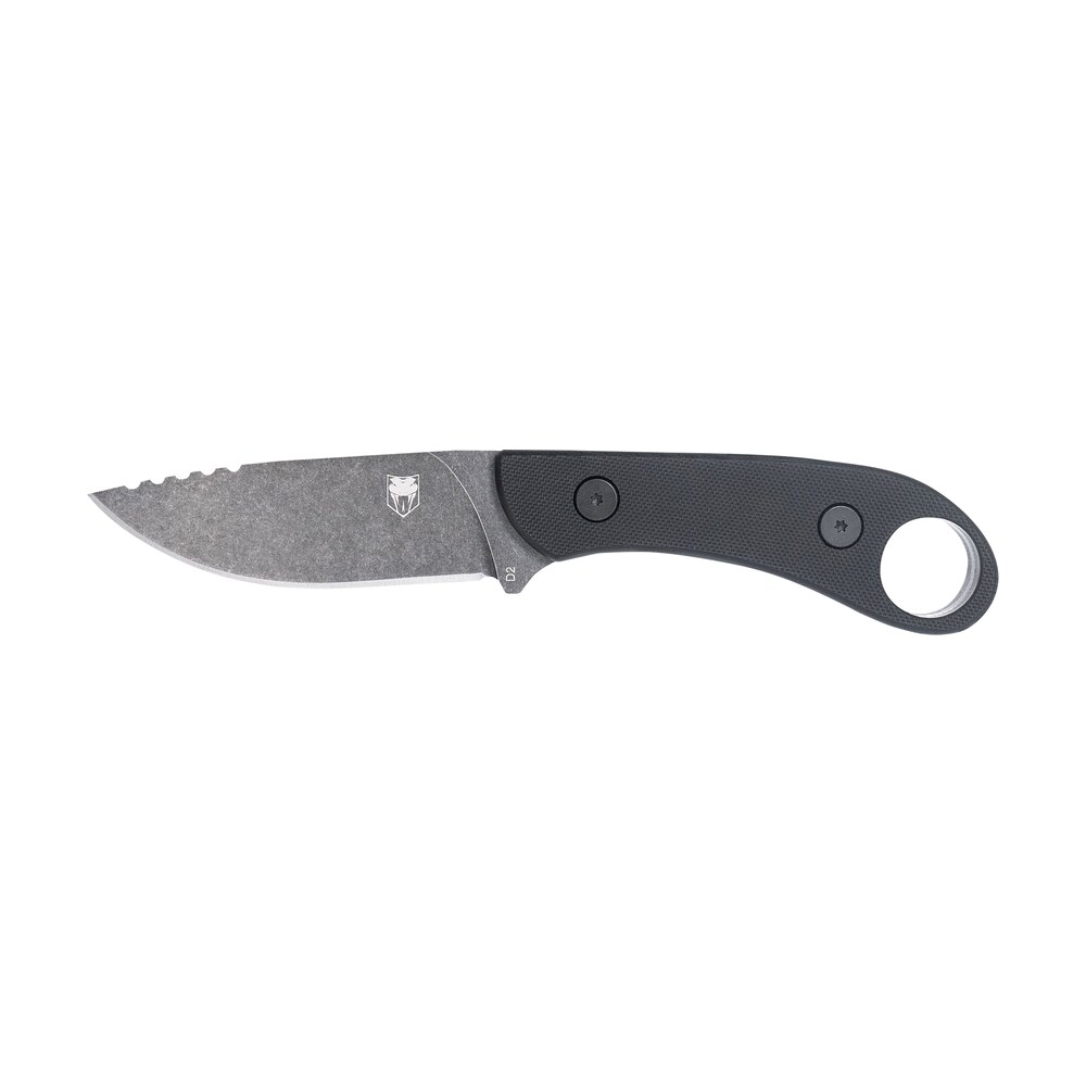 cobratec knives sd2dnsblkgen2 skinner gen ii 3.50" folding plain stonewashed d2 steel blade, 4.31" black w/finger ring g10 scales handle CobraTec Knives SD2DNSBLKGEN2 Skinner Gen II 3.50" Folding Plain Stonewashed D2 Steel Blade, Sports South item 178730