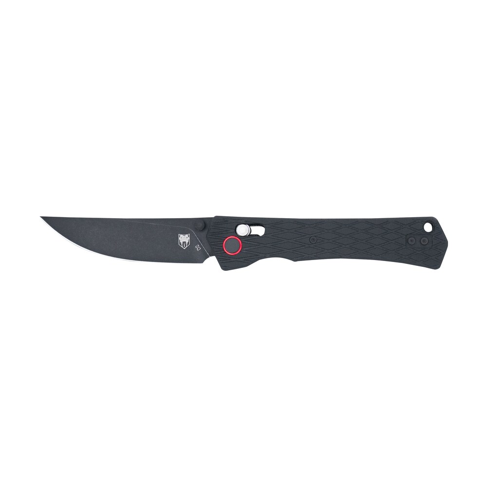 cobratec knives ctlegblk legacy edc 3.50" folding plain black ticn d2 steel blade, 5" black textured aluminum/g10 handle CobraTec Knives CTLEGBLK Legacy EDC 3.50" Folding Plain Black TiCN D2 Steel Blade, 5" Black Sports South item 178732
