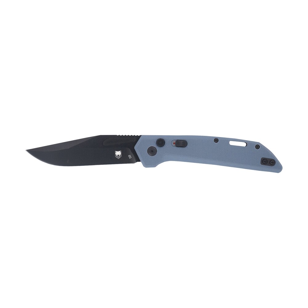 cobratec knives ctnajslgry naja 3.50" folding plain black powder coated d2 steel blade, 4.75" slate gray g10 scales handle CobraTec Knives CTNAJSLGRY Naja 3.50" Folding Plain Black Powder Coated D2 Steel Blade, 4.75" Sports South item 178734