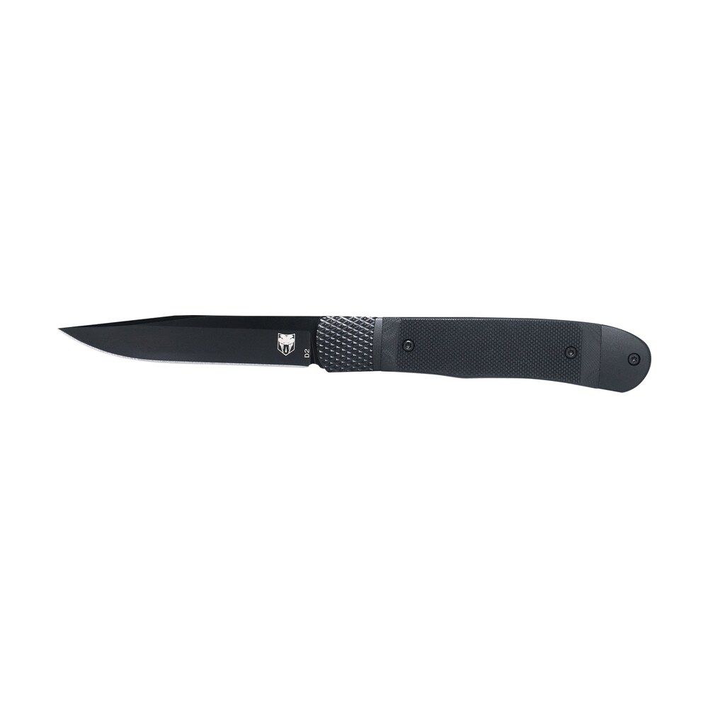 cobratec knives ctthrg10bko trapper small 3.13" folding plain 154cm ss blade, 4.25" black g10 handle CobraTec Knives CTTHRG10BKO Trapper Small 3.13" Folding Plain 154CM SS Blade, 4.25" Black G10 Sports South item 178736