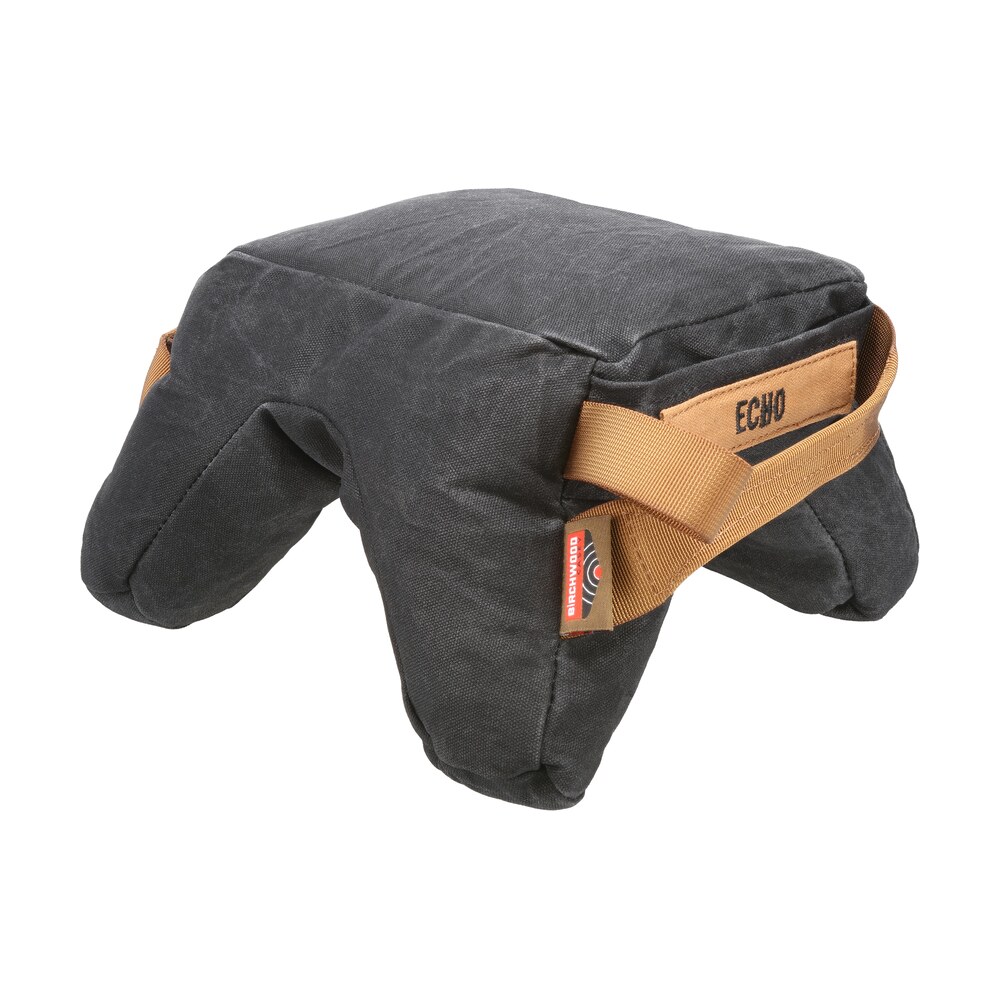 birchwood casey bc bag sseh steady shot echo bag heavyweight prefilled black wax canvas front and rear bag Birchwood Casey BC-BAG-SSEH Steady-Shot Echo Bag Heavyweight Prefilled Black Wax Canvas Front Sports South item 178829