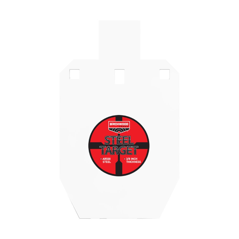 birchwood casey bc 47661 pistol/rifle black/red/white steel silhouette 0.38" thick hanging Birchwood Casey BC-47661 Pistol/Rifle Black/Red/White Steel Silhouette 0.38" Thick Hanging Sports South item 178838