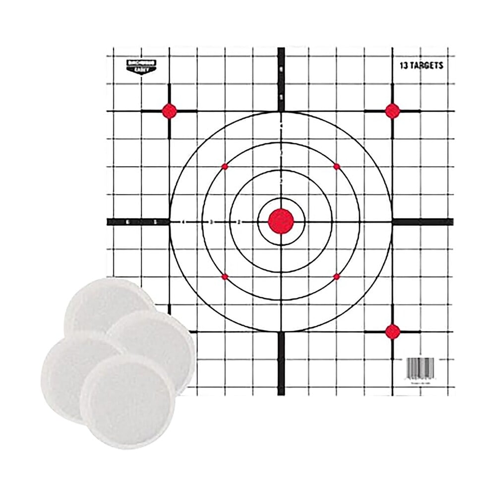 birchwood casey bc 37216t eze scorer thermal targets thermal sight in hanging paper 12" x 12" black/red/white Birchwood Casey BC-37216T EZE-Scorer Thermal Targets Thermal Sight-In Hanging Paper 12" x 12" Sports South item 178866