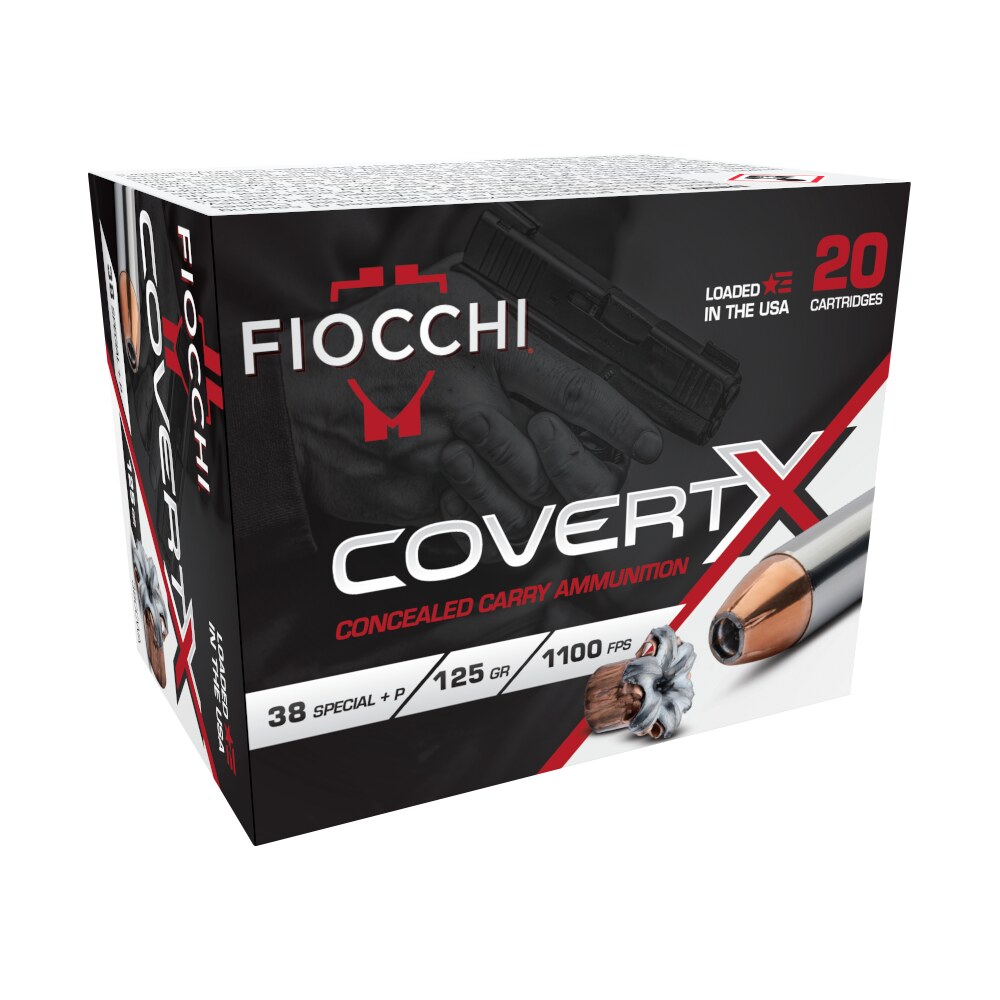 fiocchi 38ccwa covertx 38special +p 125gr jacketed hollow point 20 per box/10 case Fiocchi 38CCWA CovertX 38Special +P 125gr Jacketed Hollow Point 20 Per Box/10 Case Sports South item 179282