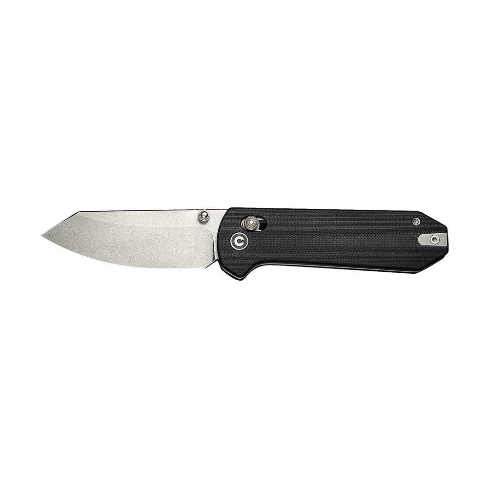 civivi knives c23073 1 yonder 2.88" folding spey point plain stonewashed 14c28n steel blade, black textured g10 handle Civivi Knives C23073-1 Yonder 2.88" Folding Spey Point Plain Stonewashed 14C28N Steel Blade, Sports South item 179370