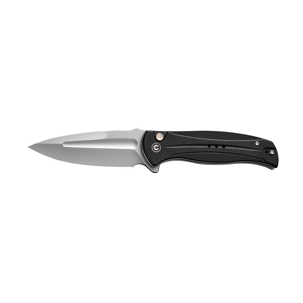 civivi knives c23053 3 incindie 3.48" folding spear point plain stonewashed 14c28n steel blade, black textured g10 handle Civivi Knives C23053-3 Incindie 3.48" Folding Spear Point Plain Stonewashed 14C28N Steel Blade, Sports South item 179375
