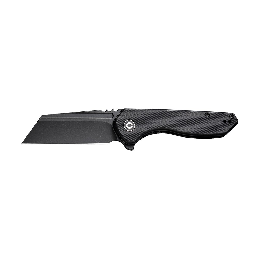 civivi knives c23036 1 exone 2.94" folding reverse tanto plain black stonewashed nitro v steel blade, black textured g10 handle Civivi Knives C23036-1 ExOne 2.94" Folding Reverse Tanto Plain Black Stonewashed Nitro-V Steel Sports South item 179376