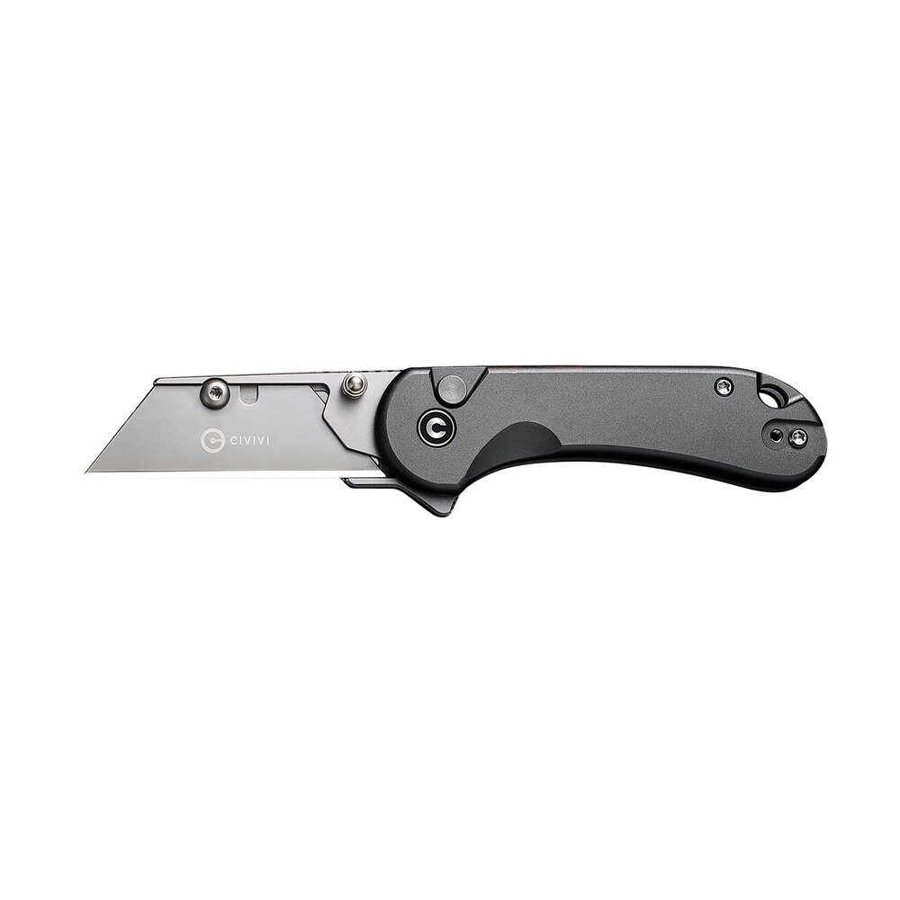 civivi knives c23039b 4 elementum utility all purpose utility plain 6cr13 stainless steel blade, gray aluminum handle, 3 blades & pouch Civivi Knives C23039B-4 Elementum Utility All Purpose Utility Plain 6Cr13 Stainless Steel Sports South item 179378