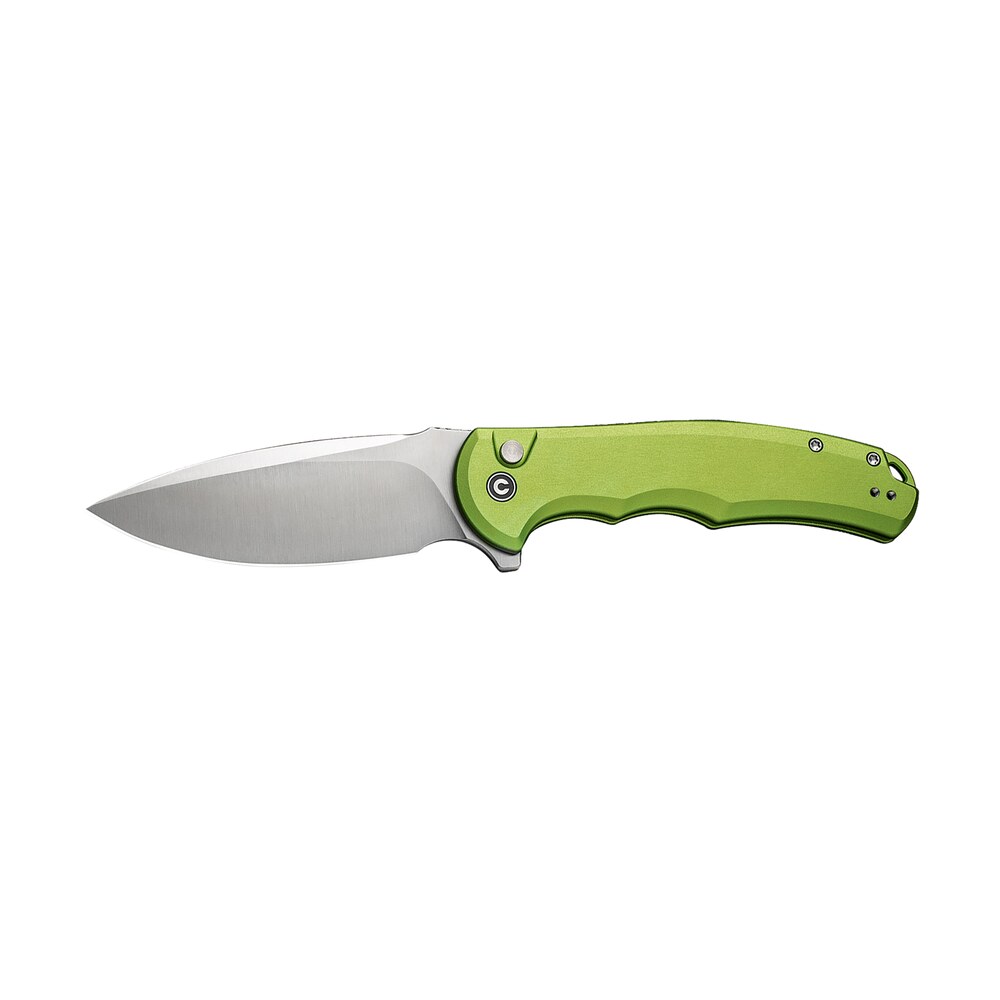 civivi knives c18026e 3 praxis 3.75" folding drop point plain satin nitro v steel blade, lime green aluminum handle Civivi Knives C18026E-3 Praxis 3.75" Folding Drop Point Plain Satin Nitro-V Steel Blade, Lime Sports South item 179384