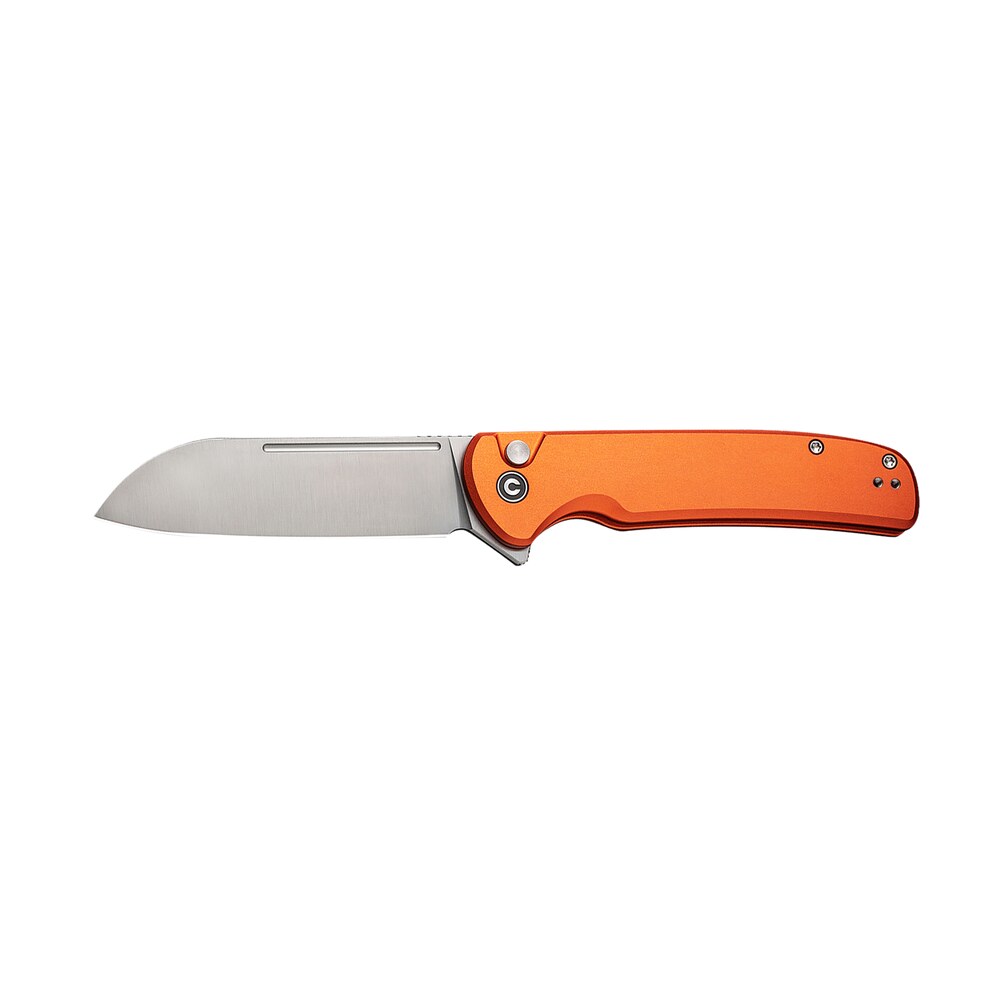 civivi knives c20022b 2 chevalier ii edc 3.47" folding sheepsfoot plain satin 14c28n steel blade, orange aluminum handle Civivi Knives C20022B-2 Chevalier II EDC 3.47" Folding Sheepsfoot Plain Satin 14C28N Steel Sports South item 179385