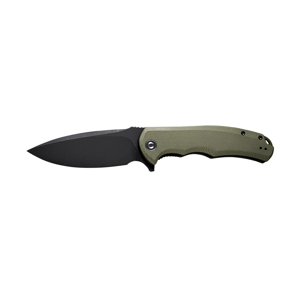 civivi knives c803f praxis 3.75" folding plain black stonewashed 9cr18mov ss blade, od green textured g10 handle Civivi Knives C803F Praxis 3.75" Folding Plain Black Stonewashed 9Cr18MoV SS Blade, OD Green Sports South item 179399