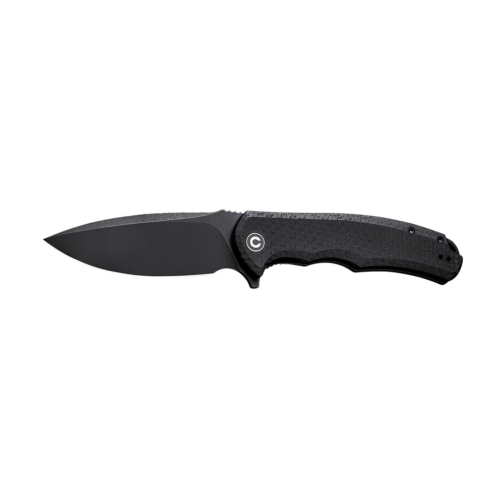 civivi knives c803g praxis 3.75" folding plain black stonewashed 9cr18mov ss blade, black textured micarta handle Civivi Knives C803G Praxis 3.75" Folding Plain Black Stonewashed 9Cr18MoV SS Blade, Black Sports South item 179400