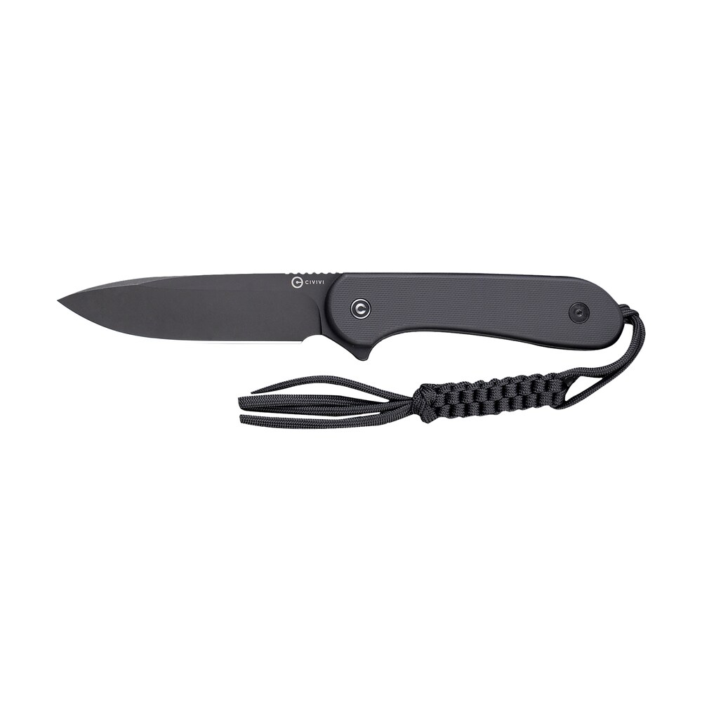 civivi knives c2105a elementum 3.98" fixed plain black stonewashed d2 steel blade, 4.50" black g10 handle Civivi Knives C2105A Elementum 3.98" Fixed Plain Black Stonewashed D2 Steel Blade, 4.50" Black Sports South item 179408
