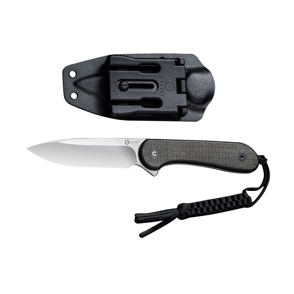 civivi knives c2105b elementum 3.98" fixed plain satin d2 steel blade, 4.50" dark green micarta handle Civivi Knives C2105B Elementum 3.98" Fixed Plain Satin D2 Steel Blade, 4.50" Dark Green Micarta Sports South item 179409