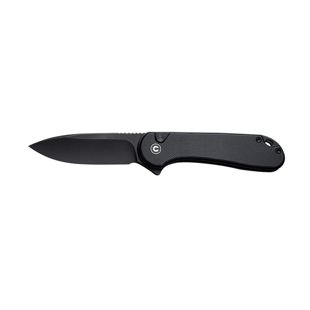 civivi knives c18062p 1 elementum ii edc 2.96" folding drop point plain black stonewashed nitro v steel blade, black textured g10 handle Civivi Knives C18062P-1 Elementum II EDC 2.96" Folding Drop Point Plain Black Stonewashed Sports South item 179410